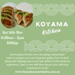 Japanese Gyōza Workshop Saturday 16th November
